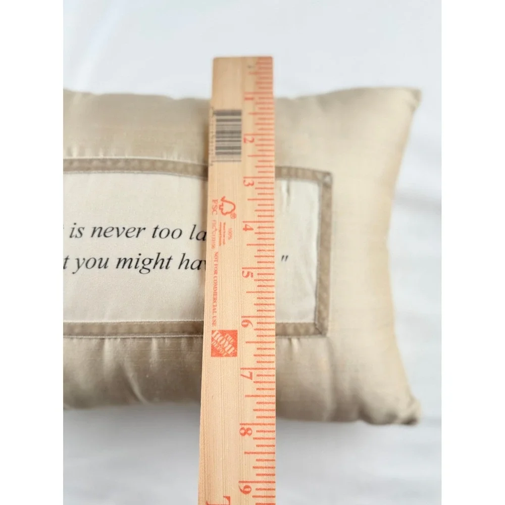 Neutral Beige Textured Throw Pillow Quote Farmhouse Linen Style Decor‎